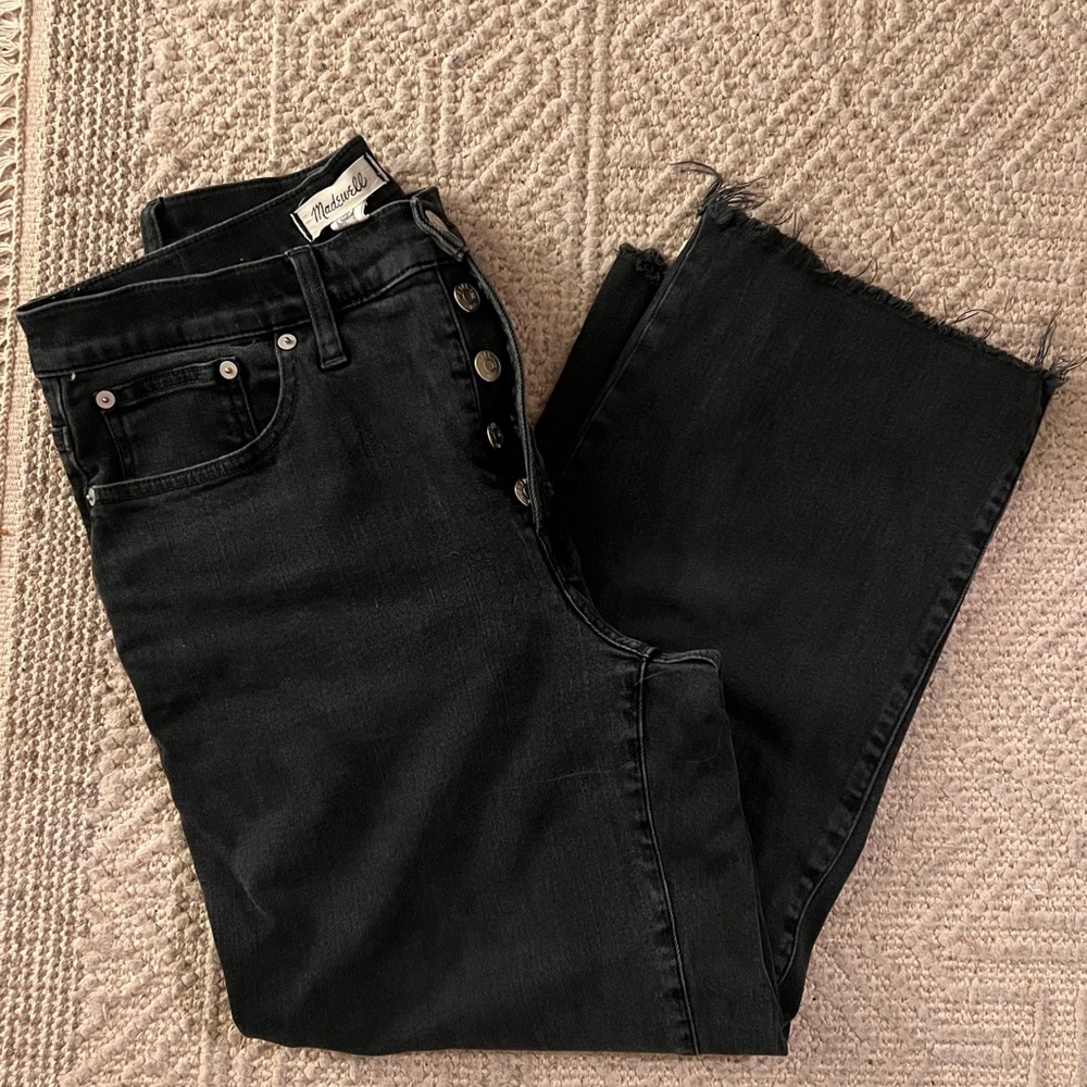 Madewell Women's Cropped Black Jeans